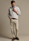 R.M WILLIAMS Mulyungarie Quarter Zip Sweatshirt, Grey Marl