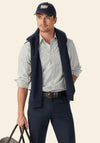 R.M WILLIAMS Newland Poplin Check Shirt, Moss Green Multi