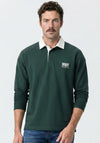 R.M WILLIAMS Classic RMW Rugby Shirt, Pine Green