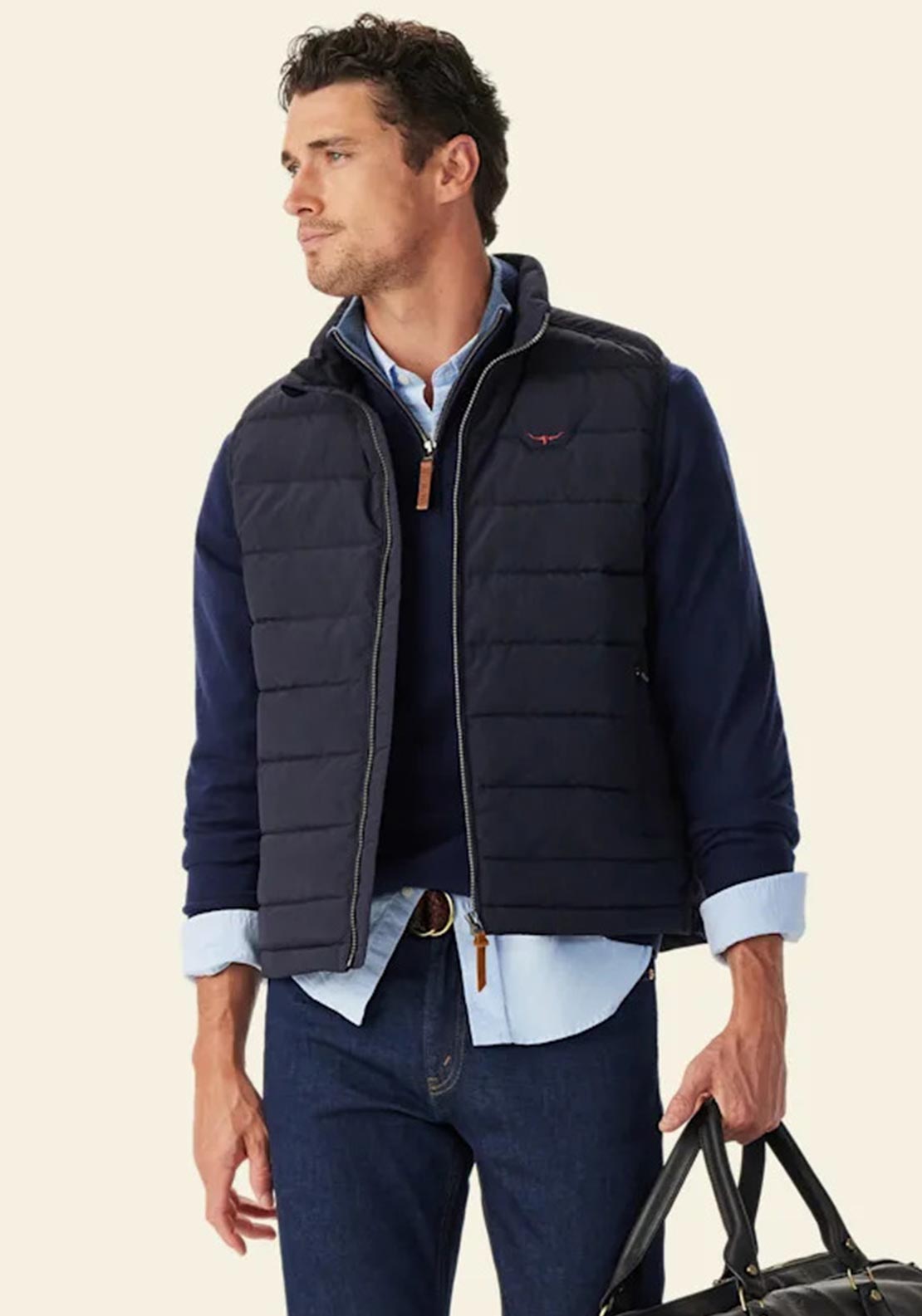 R.M WILLIAMS Rydall Padded Gilet, Navy