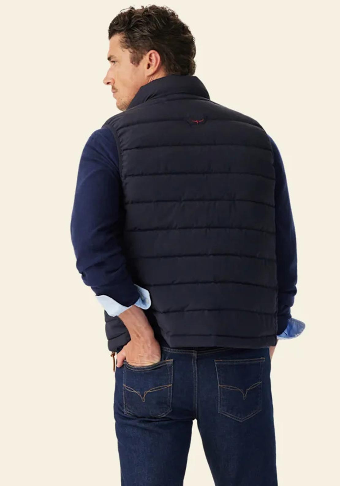 R.M WILLIAMS Rydall Padded Gilet, Navy