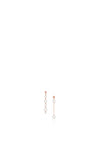 Romi Dublin Pearl Chain Drop Earrings, Rose Gold