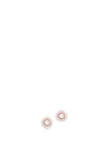 Romi Dublin Pearl Cluster Earrings, Rose Gold