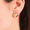 Rosefield Bold Solitaire Stud Earrings, Gold