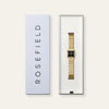 Rosefield Boxelle Crystal Watch, Gold & Black