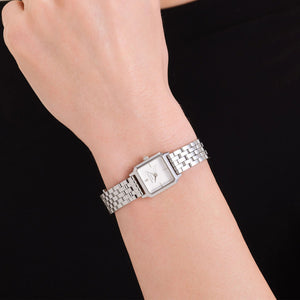 Rosefield Boxelle Watch, Silver