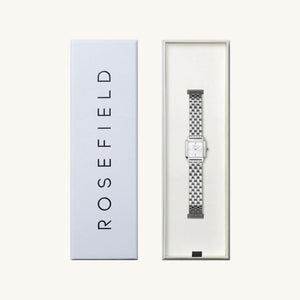 Rosefield Boxelle Watch, Silver