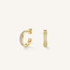 Rosefield Crystal Hoop Earrings, Gold