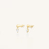 Rosefield Crystal Wave Earrings, Gold
