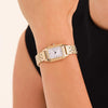 Rosefield Ivy Watch, Gold & White