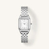 Rosefield Ivy Watch, Silver & White