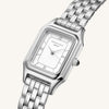 Rosefield Ivy Watch, Silver & White