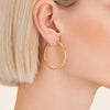 Rosefield Large Hoop Earrings, Gold