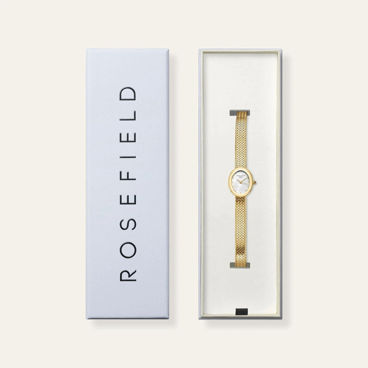 Rosefield Mini Oval Watch, Gold