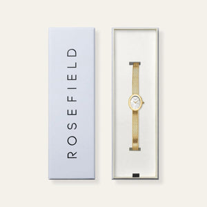 Rosefield Mini Oval Watch, Gold