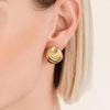 Rosefield Modern Vintage Folded Earrings, Gold