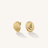 Rosefield Modern Vintage Folded Earrings, Gold