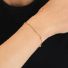 Rosefield Multi Crystal Bracelet, Gold