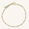 Rosefield Multi Crystal Bracelet, Gold