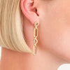 Rosefield Multi Link Earrings, Gold