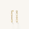 Rosefield Multi Link Earrings, Gold