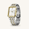 Rosefield Octagon Duotone Watch, Gold & Silver