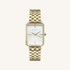 Rosefield Octagon Watch, Gold & White