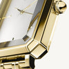 Rosefield Octagon Watch, Gold & White