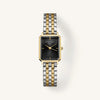 Rosefield Octagon XS Duotone Watch, Gold, Silver & Black