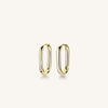 Rosefield Oval Hoop Earrings, Gold