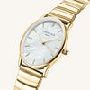 Rosefield Oval Pearl Face Watch, Gold