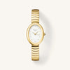 Rosefield Oval Watch, Gold & White