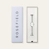 Rosefield Ovale Watch, Silver & White