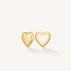 Rosefield Puffy Heart Earrings, Gold
