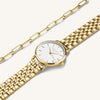 Rosefield Small Edit Bracelet & Watch Set, Gold