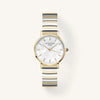 Rosefield Small Edit Pearl Face Duotone Watch, Silver & Gold