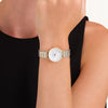 Rosefield Small Edit Pearl Face Duotone Watch, Silver & Gold