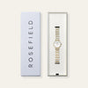 Rosefield Small Edit Pearl Face Duotone Watch, Silver & Gold