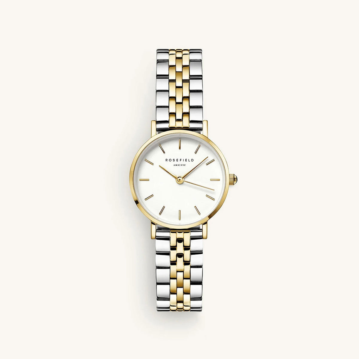 Rosefield Small Edit Watch, Silver & Gold