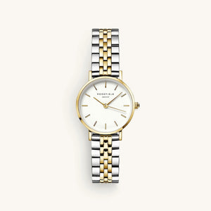 Rosefield Small Edit Watch, Silver & Gold