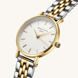 Rosefield Small Edit Watch, Silver & Gold