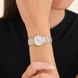 Rosefield Small Edit Watch, Silver & Gold