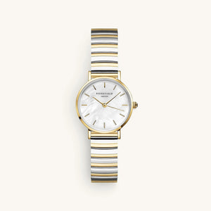 Rosefield Small Edit Watch, Gold & Silver