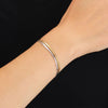 Rosefield Two-Tone Snake Bracelet, Gold & Silver