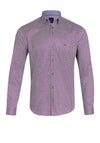 Andre Regan Pattern Shirt, Burgundy Multi