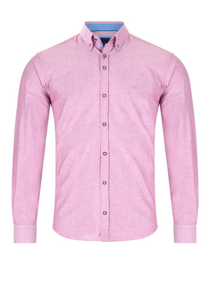 Andre Rhine Long Sleeve Shirt, Berry Pink