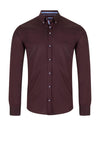 Andre Rhine Long Sleeve Shirt, Burgundy