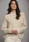Rino & Pelle Kelson Cable Knit Sweater, Blanc Beige