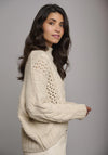 Rino & Pelle Kelson Cable Knit Sweater, Blanc Beige