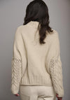 Rino & Pelle Kelson Cable Knit Sweater, Blanc Beige